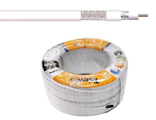 Televes 210601 CXT5 Cu 5 mm tenký biely DĹŽKA: 65m