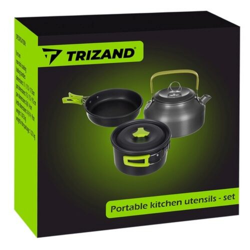 Trizand Prenosný riad na turistiku set 18 kusov – Obrázok 2