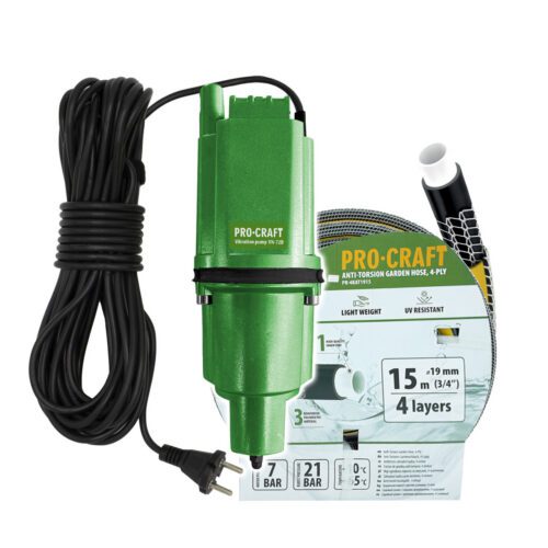 Vibračné čerpadlo Procraft VN-72D súprava s hadicou 15m 3/4" PR-4KAT1915 | SVN-72D SVN-72D