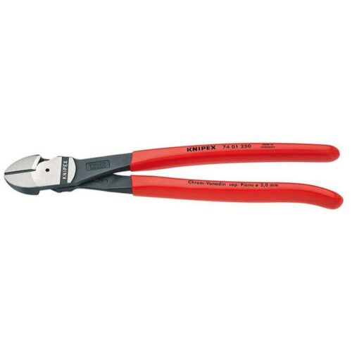 Výkonné bočné frézy 250 mm KNIPEX 74 01 250 - leštená hlava