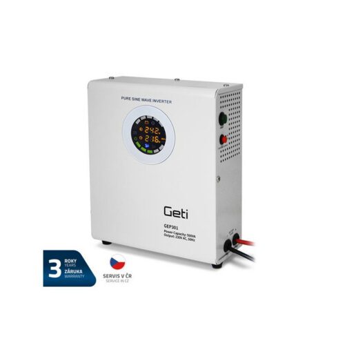 Záložný zdroj napájania GETI GEP301 sínus 300W s montážou na stenu 04230584