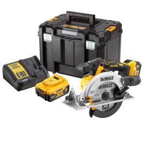 Aku bezuhlíková kotúčová píla DeWALT DCS565P2 18V DCS565P2