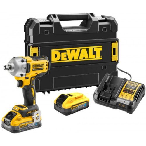 Aku bezuhlíkový rázový uťahovač DeWALT DCF891H2T POWERSTACK 18V DCF891H2T