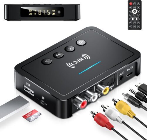 Beedove M6 Bluetooth 5.0 adaptér 3v1 s NFC