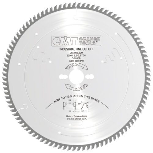 CMT Industrial Pílový kotúč pre finálne priečne rezy - D315x3