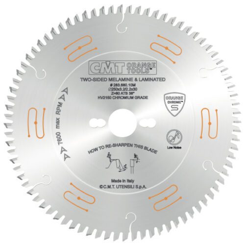 CMT Orange Tools CMT CHROME C283 Pílový kotúč na lamino bez predrezu - D250x3
