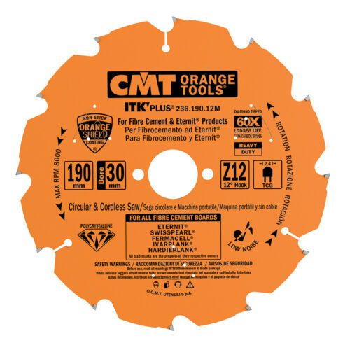 CMT Orange Tools CMT ITK Diamantový pílový kotúč na cementotrieskové dosky - D165x1