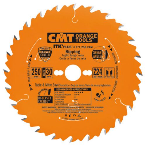 CMT Orange Tools CMT ITK Ultra tenký kotúč pre pozdĺžne rezy - D250x2