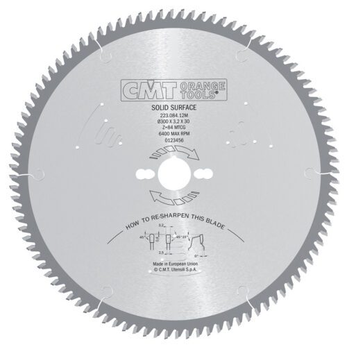CMT Orange Tools CMT Pílový kotúč pre Corian a hrubostenné plasty - D160x2