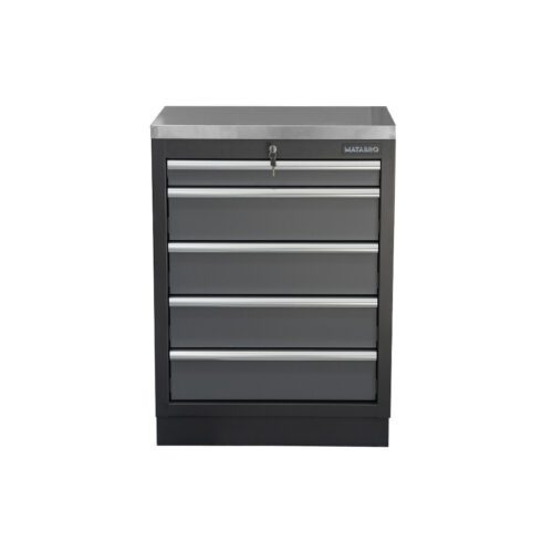 Dielenská skrinka s nerezovou pracovnou doskou | 5 šuplíkov | 680x465x950 mm Matabro SET-CA01061 SET-CA01061