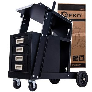 GEKO Mobilný zvárací vozík so 4 zásuvkami (1) G80088