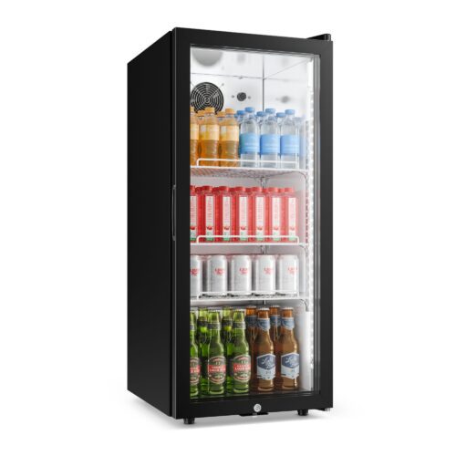 Klarstein GrandCooler gastro chladnička na nápoje | 106 x 46 cm | LED vnútorné osvetlenie | Čierna