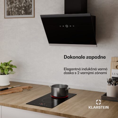 Klarstein Hito sklokeramická varná doska | 2 varné zóny | 3000 W | 9 úrovní výkonu | 30 cm – Obrázok 2
