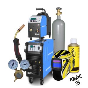Kühtreiber Invertor KITIN 4000SW SYNERGIC + Podávač KITin 2-4EW Synergic + Prepoj 5mW + Horák + Kukla + r. ventil + Co2 fľaša plná SESTAVA068710354set5