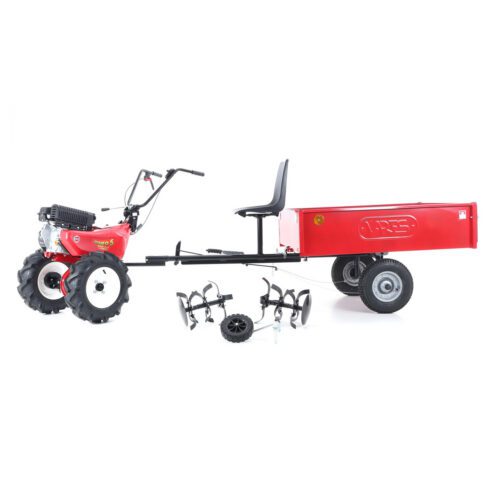 Kultivátor Eurosystems EURO5 EVO 2+1 LONCIN s diferenciálom 2x šípové kolesá 5x10 s vozíkom L - SET 3 68EUSET_3