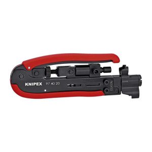 Lisovací nástroj Knipex 97 40 20 SB na koaxiálne konektory 97 40 20 SB