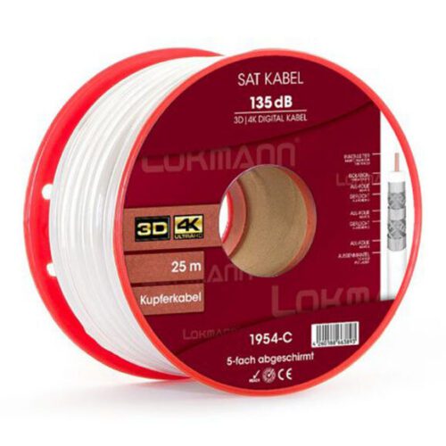 Lokmann biely 135dB - medené jadro - kotúč 50/25m DĹŽKA: 50m