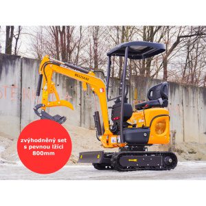 Minibager Baugarden BG1210.02 zvýhodnený set s pevnou lyžicou 800mm 8001BG121002KUSET01