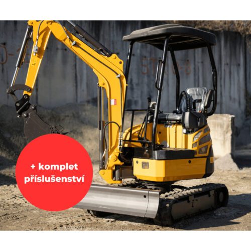 Minibager Baugarden BG2000.02 zvýhodnený set s pevnou lyžicou 1000mm 8001BG200002KUSET01