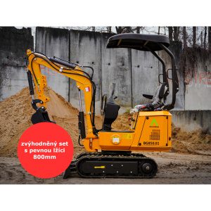 Minibager Baugarden BG850.01 B&S zvýhodnený set s pevnou lyžicou 800mm 8001BG085001BSSET01