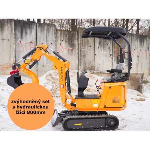 Minibager Baugarden BG850.01 HT zvýhodnený set s hydraulickou lyžicou 800mm 8001BG085001HTSET02