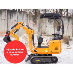 Minibager Baugarden BG850.01 HT zvýhodnený set s pevnou lyžicou 800mm 8001BG085001HTSET01