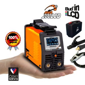 PANTERMAX MMA200LCD invertorová zváračka MMA/TIG + Káble 2m + Plastový Kufor PMMMA200LCD