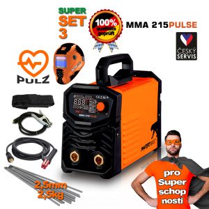 PANTERMAX MMA215pulzný invertor MMA/TIG zváračka SET 3 SUPER MOŽNOSTI Edition PMMMA215PULSE_S03S