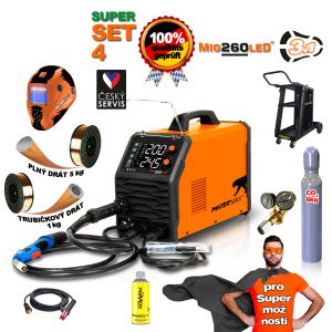 PANTERMAX Zvárací invertor MIG260LED SET4 (MIG/MMA/TIG) PMMIG260LED_S04