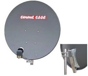 Parabola 95x100 Al Emme Esse - tm. šedá