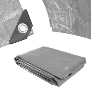 Plachta Procraft ST5x8 200g/m2 nepremokavá s okami 5x8 m strieborná | ST5x8 ST5x8