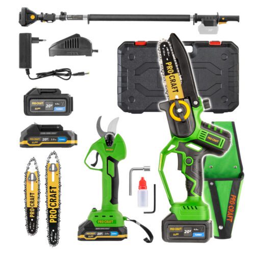 Procraft Súprava aku ručná pílka s puzdrom PKA32Li-P a nožnice na vetvy ES25Li + nadstavec EP2.0R | SPKA32LiP/ES25Li/EP2.0R SPKA32LiP/ES25Li/EP2.0R