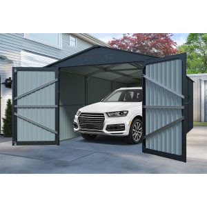 Riwall PRO RMCG 20x10 Anthracite kovová garáž 3 x 6 m so sedlovou strechou Antracit CG-K2010