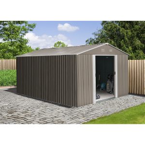 Riwall PRO RMSA 12x10 Brown záhradný domček kovový 3 x 3