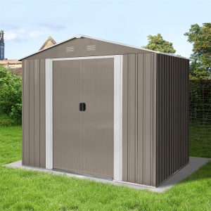 Riwall PRO RMSA 6x8 Brown záhradný domček kovový 2