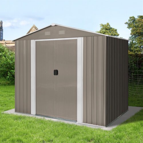 Riwall PRO RMSA 6x8 Brown záhradný domček kovový 2