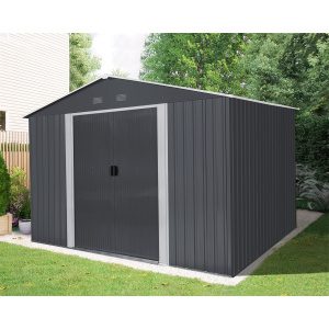 Riwall PRO RMSA 8x10 Anthracite záhradný domček kovový 3 x 2