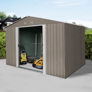 Riwall PRO RMSA 8x10 Brown záhradný domček kovový 3 x 2