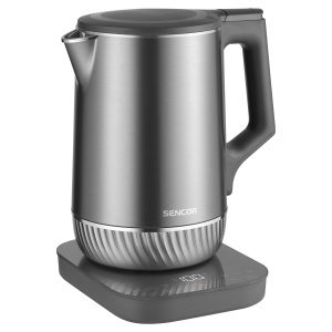 Sencor SWK 0850GY Dvojstenná rýchlovarná kanvica U-Shape s nastaviteľnou teplotou