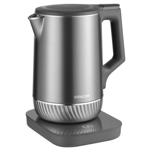 Sencor SWK 0850GY Dvojstenná rýchlovarná kanvica U-Shape s nastaviteľnou teplotou