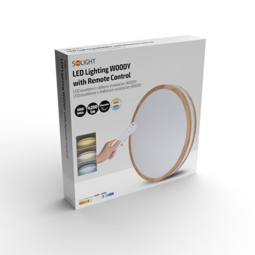 Solight LED osvetlenie s diaľkovým ovládačom Woody