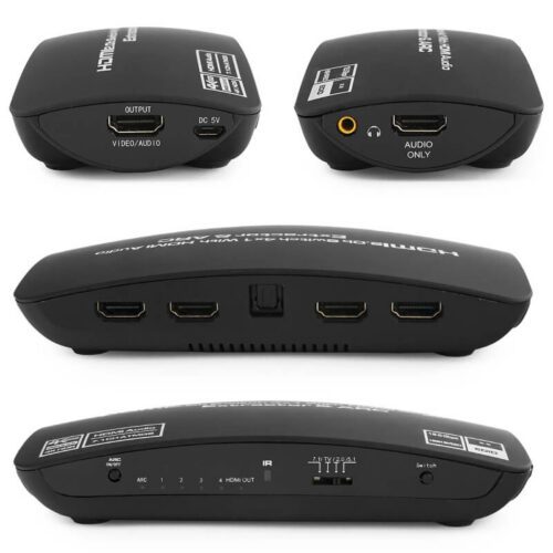 Spacetronik 4K HDMI prepínač 4x1 s extraktorom SPH-RAE04 – Obrázok 2