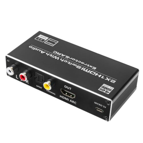 Spacetronik SPH SAE07 HDMI prepínač a 4K audio extraktor ARC – Obrázok 2