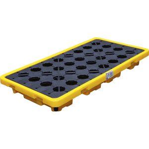 Vaňa na vypúšťanie a odkvapkávanie oleja BGS 70047 | s mriežkovým roštom | pre sudy 2 x 200 l BGS70047