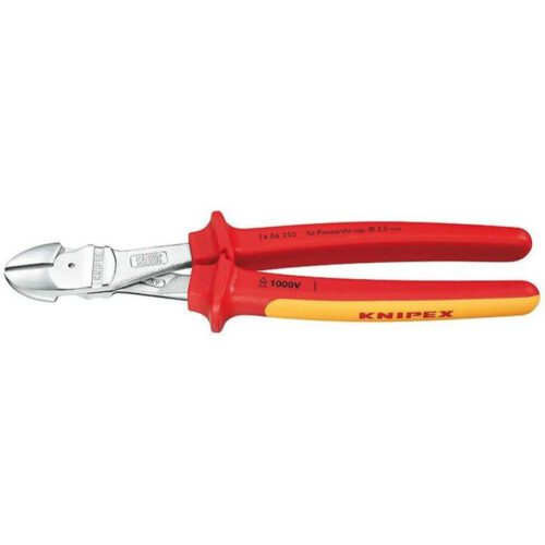 Výkonné bočné frézy 250 mm KNIPEX 74 06 250 - 1000 V. Chrómované