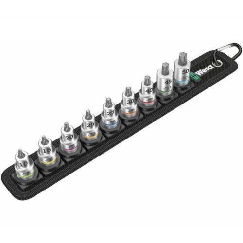 Wera 003972 Torx Zyklop 3/8" Belt B 3 TORX HF nástrčné hlavice s pridržiavacou funkciou (sada 9 ks) 05003972001