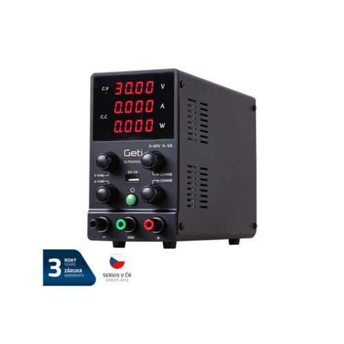 Zdroj laboratórne GETI GLPS6005H 0-60V/0-5A 04220277