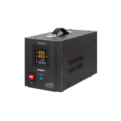 Zdroj záložný REBEL POWER-1000 12V 230V 1000VA 700W Black 08840359