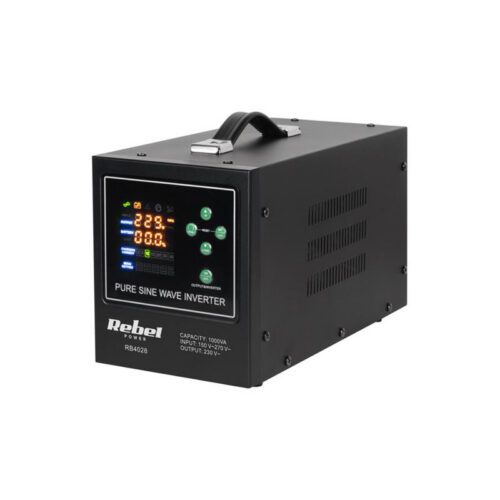 Zdroj záložný REBEL POWER-1000-LFP4 12V 230V 1000VA 700W Black 08840386
