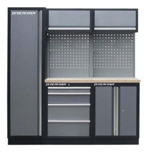 Zostava dielenského nábytku Procarosa PROFI TGBCW-130400 Pracovná doska:: drevená TGBCW-130400-D